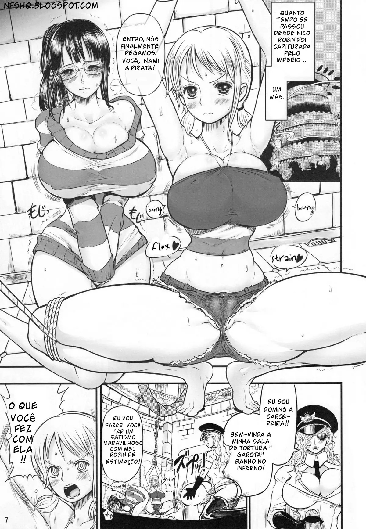 Midarezaki Joshuu Kaizoku 2 -Robin to Nami no Love Love Mitsu Shibori hen- - Hentai Yabu