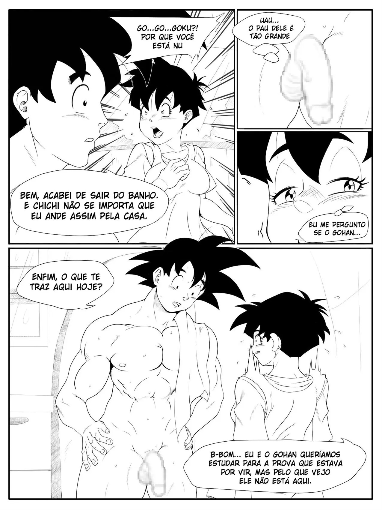 Goku e Videl treinamento - Hentai Yabu